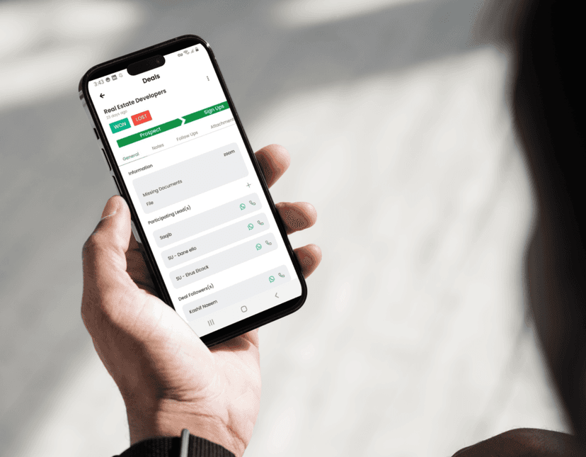 Mobile app interface